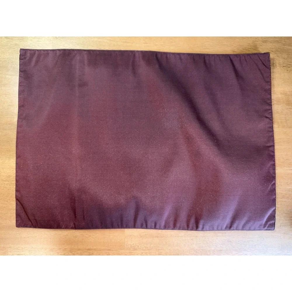 Pier 1 Imports Geometric Polka Dot Placemats Burgundy Gold Set of 11